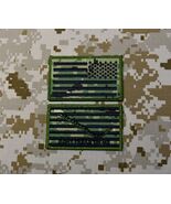 NWU Type III Reverse US Flag &amp; USN First Navy Jack Patch Set AOR2 Hook U... - €15,42 EUR