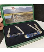 2000 Case XX Father &amp; Son Copperhead Set Blue Bone 6249 W 62109 W with T... - $3,712.65 MXN
