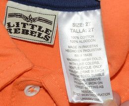 Little Rebels Surf Club Short and Shirt Set Orange Plaid Size 2T image 4