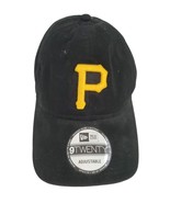 Pittsburgh Pirates Black Yellow adjustable Hat Cap Baseball Initial P Hat - £9.56 GBP