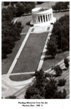 Harding Memorial From The Air Marion Ohio Postcard - £6.62 GBP