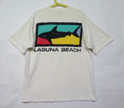 Vtg 70s 80s Laguna Beach Shark Surf Diving California Shirt Sz M USA Made Rare - £55.28 GBP