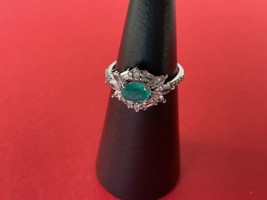 Bomb Party RBP3666 “Chase Your Dreams” Emerald/Quartz on Rhodium Size8 Ring NWOT - £17.05 GBP