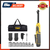 Extended Cordless Electric Ratchet Wrench 3/8 40 Ft-lbs 12V Long Reach E... - £91.34 GBP