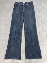 Cache Jeans Womens 6 Blue Stretch Low Rise Bootcut Gold Button Braided P... - $22.76