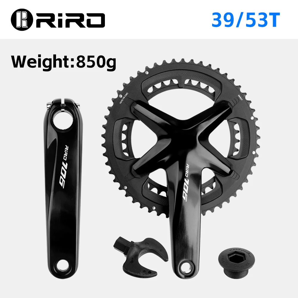 RIRO 706 Road Bike Intergrated Crankset 170mm 130BCD 53-39T/50-34T Double Chain  - £194.75 GBP