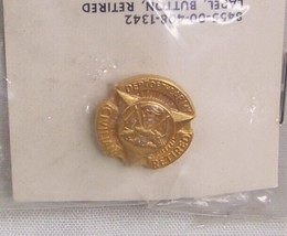 1974 Vintage Us Army Civilian Retired Lapel Badge Pin New In Package Vietnam Era - £4.64 GBP