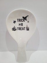 Halloween TRICK OR TREAT Witch Hat Melamine Resting Spoon Rests Kitchen Decor - £13.41 GBP