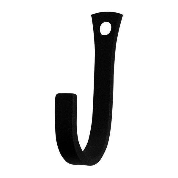 Plain Black Metal Single Wall Hooks in 9 Different Heights