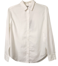 Everlane Shirt Women&#39;s Size 00 The Silky Cotton Relaxed Shirt White NWT - £45.64 GBP