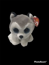 Ty Original Beanie Babies Buff Puppy Dog Wolf Gray Plush Stuffed Animal Toy 6... - £13.97 GBP