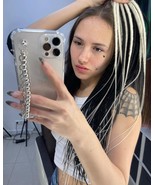 black silver white mix dreads synthetic classic smooth double ended de d... - $144.00
