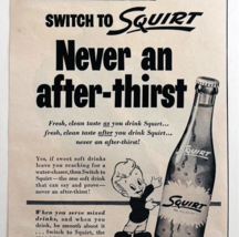 1953 Squirt Soda Pop Advertisement Carbonated Beverage After Thirst DWWW13 - $463.47 MXN