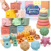 Sensory Montessori Soft Baby Toys: 3 In 1 Bundle Baby Toys 6 To 12 Months, Teeth - £43.27 GBP