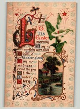 Antique Postcard 1910 Easter Embossed High Color Posted 5.5 x 3.5 - £27.14 GBP