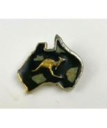 Australia Shape Brooch Opal Kangaroo Pin Brooch Australian Made in Japan - £11.02 GBP