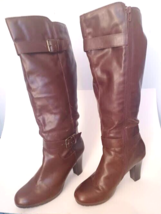 Just Fab Nadeena Knee High Boots in Brown Size 8.5M - £9.39 GBP
