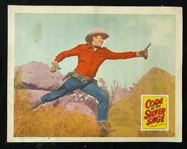 Code Of The Silver Sage- 11&quot;x14&quot; -Lobby Card -Rocky Lane- - £37.98 GBP