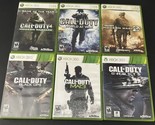 Lot of 6 Call Of Duty Games -Xbox 360- Modern Warfare, Ghosts, Black Ops... - $29.91