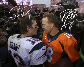 Tom Brady Peyton Manning Signed 8x10 Glossy Photo Autographed RP Signature Print - £13.58 GBP