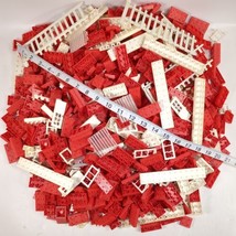 Elgo Halsam American Plastic Bricks Red White Large 5.3 lb Mixed Lot Vintage - £34.00 GBP