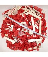 Elgo Halsam American Plastic Bricks Red White Large 5.3 lb Mixed Lot Vintage - $42.70