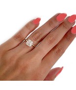 Asscher diamond engagement ring, lab diamond engagement ring, Solitaire ... - €1.675,25 EUR+ Asscher diamond engagement ring, lab diamond engagement ring, Solitaire ... - €1.675,25 EUR+