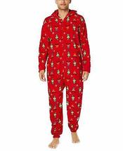 Matching Family Pajamas Mens Elf Hooded One-Piece, Size Small - $35.00