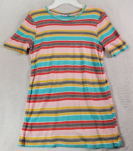 Zara Collection T Shirt Top Womens Small Multi Stripped Short Sleeve Round Neck - £13.32 GBP