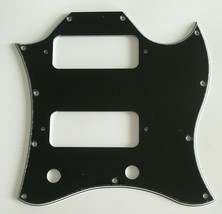 Electric Guitar Pickguard For Gibson US SG P90 Full Face Style,4 Ply Black - £11.79 GBP