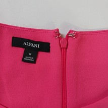 Alfani Women's Pink Back Zipper Gilded Plum Sleeves Blouse Shirt Size Medium image 4