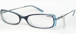 Genesis 911 3 Spruce Blue /WHITE /BLUE Transparent Eyeglasses Glasses 50-17-135 - $77.95