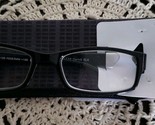 Foster Grant ~ Derick ~ Black &amp; Grey Plastic Glasses ~ +1.25 ~ NS1116 ~ ... - £17.67 GBP