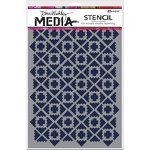 Ranger MDS52401 Dina Wakley Media Stencils 9&quot;X6&quot;-Almost Ikat, 22.8 x 15.... - $11.00