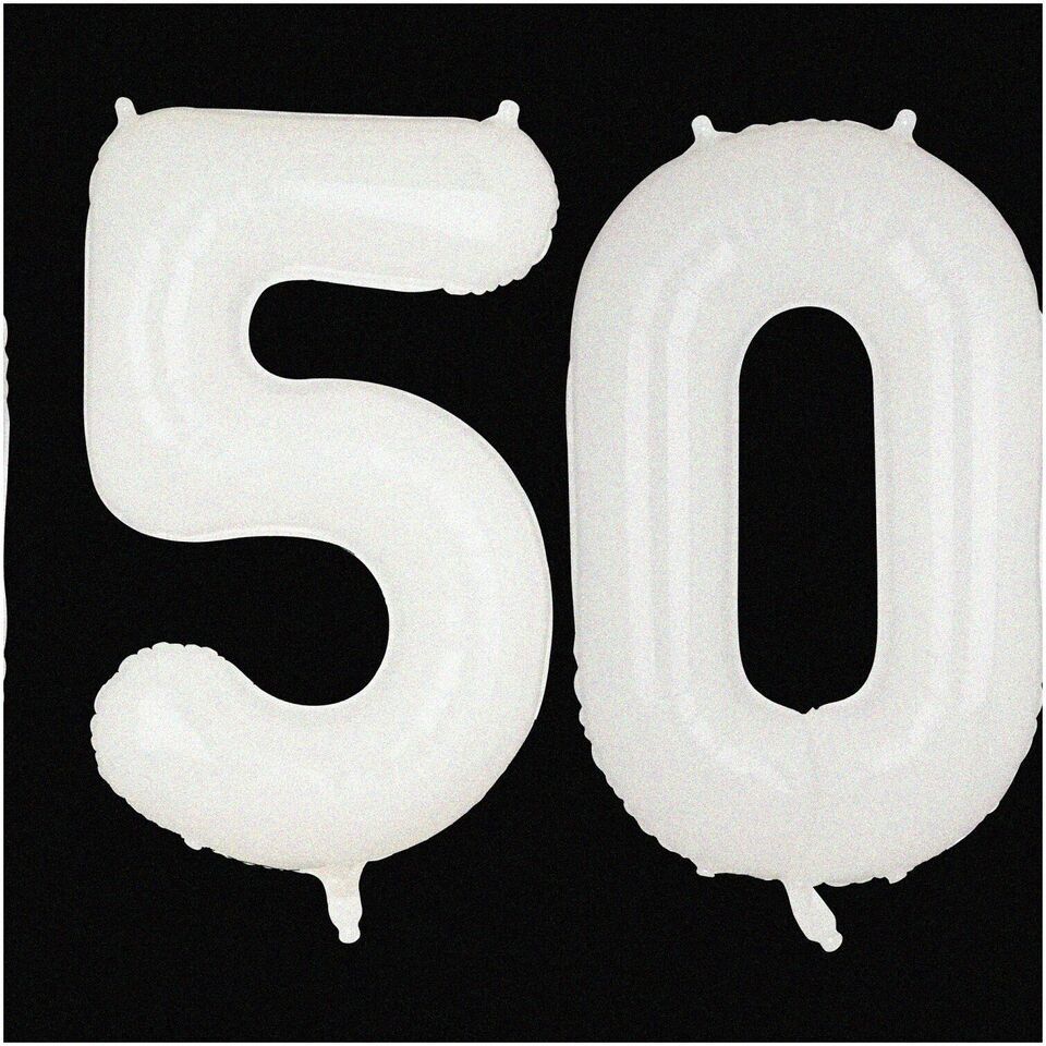 &quot;Anniversary Bliss: Jumbo 40&quot; White Number Mylar Balloons - Perfect for ... - $18.80
