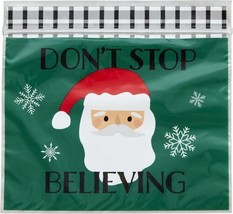 Santa Resealable Treat Sandwich Bags 20 Ct  Wilton "Don't Stop Believing" - $4.35