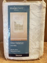 NIP Mainstays Arctic White Lace Valance 60&quot; x 20&quot;  - £5.99 GBP