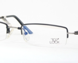 TOP LOOK 4116 3 BLACK /SILVER UNIQUE RARE EYEGLASSES GLASSES 51-19-140mm... - $97.05