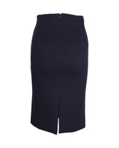 Moschino Knee-Length Pencil Skirt In Wool Women Blue Size 38 - £130.75 GBP