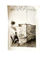 1940s WW2 Real Photograph USS Alfred Battleship Military Navy Antique F10A - $40.67 CAD