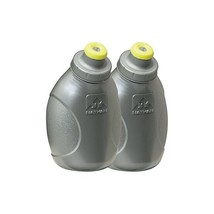 Nathan Sports Push-Pull Cap Flask (Pack of 2) - Silver, 10 oz/300 ml  - $45.00