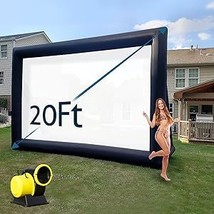 Inflatable Movie Screen Indoor And Outdoor, Blow Up Projector Screen - I... - £187.44 GBP