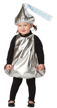 Hershey Kiss Costume Kids Hersheys Chocolate Kisses Candy Child Size 12-24 Mos - £88.29 GBP