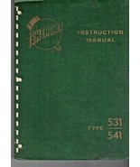 Original Green Tektronix 531/541 O-scope Instruction Manual 070-198 8*&#39; ... - $14.60