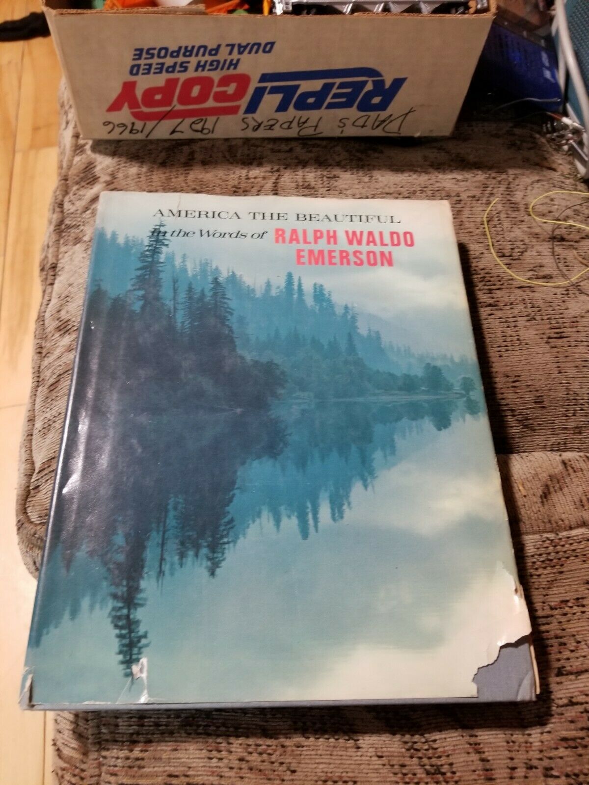 America the Beautiful in the Words of Ralph Waldo Emerson - 1970 Hardcov... - $4.94