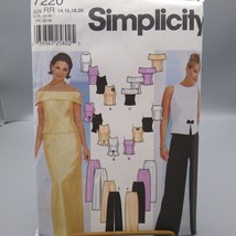 Vintage Sewing PATTERN Simplicity 7220, Misses 2002 Petite Tops Pants an... - $10.70