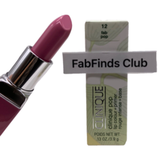 Clinique Pop Lip Colour + Primer Lipstick #12 Fab Pop Full Size - £21.53 GBP