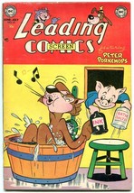 Leading Comics #61 1953- DC Funny Animals- Peter Porkchops- Bath Salts cover VG - $50.93