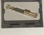 Star Wars Galactic Files Vintage Trading Card #635 Luke Skywalker Lights... - $2.48