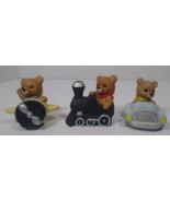 Set Of Three Homco Ceramic Teddy Bears Figurines # 1463 Plane, Train, Au... - £10.22 GBP